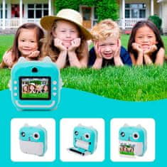 Netscroll Digitálny fotoaparát vhodný pre deti, s ktorým sa váš dieťa stane okamžitým fotografom, okamžitá tlač, instantné výsledky, kreatívny pre celú rodinu, InstantPrint