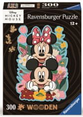 Ravensburger 120007623 Drevené puzzle Disney: Mickey a Minnie 300 dielikov