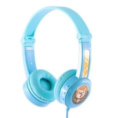 BuddyPhones Drátová sluchátka pro děti Buddyphones Travel (modrá)