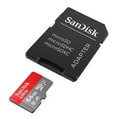 SanDisk Paměťová karta SanDisk ULTRA ANDROID microSDXC 64 GB 140MB/s A1 Cl.10 UHS-I + ADAPTÉR