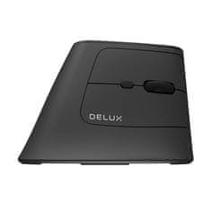 DELUX Bezdrátová ergonomická myš Delux MV6 DB BT+2.4G (černá)