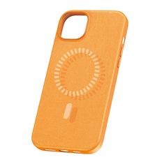 BASEUS Magnetické pouzdro pro iPhone 15 Baseus Fauxther Series (oranžové)