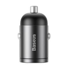 BASEUS Tiny Star Mini PPS Car Charge Type-C Port 30W - šedá