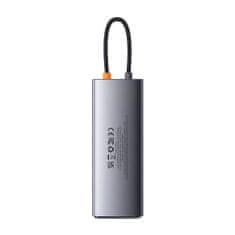 BASEUS Rozbočovač 9v1 Baseus Metal Gleam Series, USB-C na 2x USB 3.0 + 2x HDMI + USB 2.0 + USB-C PD + Ethernet RJ45 + microSD/SD