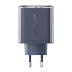 AceFast Nástěnná nabíječka Acefast A45, 2x USB-C, 1xUSB-A, 65W PD (šedá)