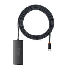 BASEUS Rozbočovač 4v1 Baseus Lite Series USB-C na 4x USB 3.0 + USB-C, 2m (černý)