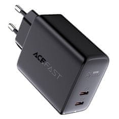 AceFast Síťová nabíječka Acefast A9, 2x USB-C, PD 40W (czarna)