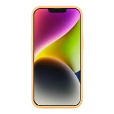 BASEUS Liquid Silica Gel Case pro iPhone 14 Plus (sunglow)+ tvrzené sklo + čisticí sada
