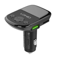 LDNIO Bluetooth C706Q, 2USB, AUX Transmiter FM + kabel USB-C