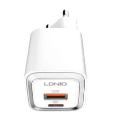 LDNIO Nástěnná nabíječka MFi LDNIO A2318M, USB-C+USB, USB-C na Lightning 20W
