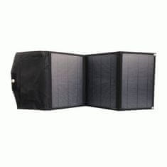 XO Skládací solární nabíječka XO XRYG-280-3 21W 2xUSB (černá)