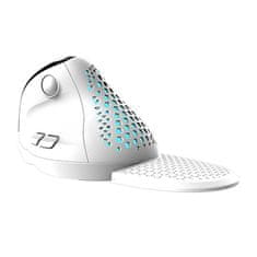 Bezdrátová ergonomická myš Delux M618XSD BT+2.4G RGB (bílá)