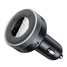 BASEUS Enjoy Bezdrátová nabíječka MP3 do auta, Bluetooth 5.0, microSD, AUX (černá)