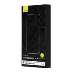 BASEUS Tvrzené sklo Corning Baseus pro iPhone 13/13 Pro/14 se zabudovaným prachovým filtrem