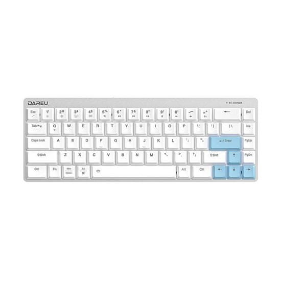Dareu Bezdrátová mechanická klávesnice Dareu EK868 Bluetooth (bílo-modrá)
