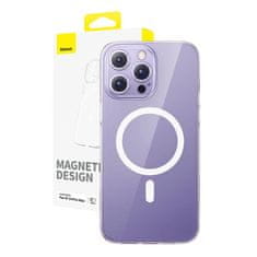BASEUS Magnetické pouzdro na telefon pro iP 14 Pro Max Baseus OS-Lucent Series (čiré)