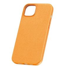 BASEUS Pouzdro na telefon pro iPhone 15 Baseus Fauxther Series (oranžové)