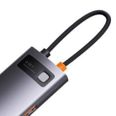 BASEUS Rozbočovač 8v1 Baseus řady StarJoy, USB-C na 3x USB 3.1 + HDMI + USB-C PD + RJ45 + microSD/SD