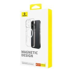 BASEUS Magnetické pouzdro pro iPhone 15 Plus Baseus OS-Lucent Series (čiré)