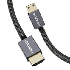 Blitzwolf Kabel HDMI na HDMI, Blitzwolf BW-HDC4, 4K, 1,2 m (černý)