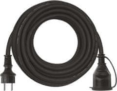 EMOS Venkovní prodlužovací kabel 10 m / 1 zásuvka / černý / guma-neopren / 250 V / 2,5 mm2