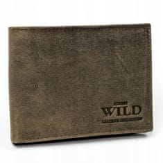 Always Wild Pánska kožená peňaženka Leo, hnedá