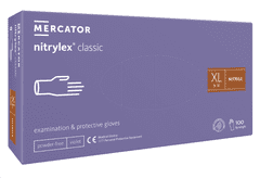 nitrylex Nitrilové rukavice Mercator NITRYLEX classic, fialové, nepudr., 100 ks