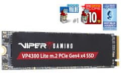 Patriot VIPER VP4300 Lite 2TB SSD / Interný / M.2 PCIe Gen4 x4 NVMe / 2280 / DRAMLESS