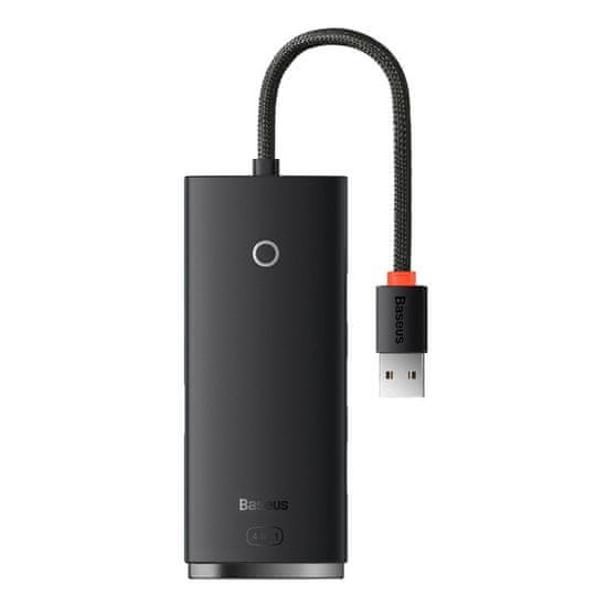 BASEUS Baseus Lite Series 4-Port HUB (USB-A na 4xUSB-A 3.0) 0,25m čierny (WKQX030001)