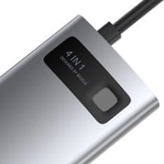 BASEUS Baseus multifunkčný USB-C HUB 4 v 1 - USB-C P100 W / HDMI 4K 30 Hz / USB 3.2 Gen 1 / USB 2.0 (CAHUB-CY0G)