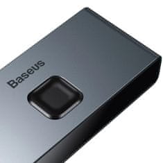 BASEUS Baseus obojsmerný rozdeľovač HDMI - 2x HDMI 4K / 30 Hz sivý (CAHUB-BC0G)