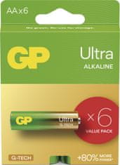 GP Batteries GP Alkalická baterie ULTRA AA (LR6)- 6ks