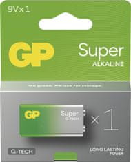 GP Batteries GP Alkalická baterie SUPER 9V (6LR61) - 1ks