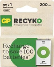 GP Batteries GP Nabíjecí bat. ReCyko 200 (9V) - 1ks
