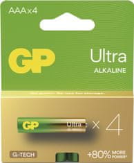 GP Batteries GP Alkalická baterie ULTRA AAA (LR03) - 4ks