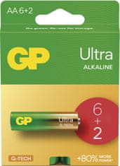 GP Batteries GP Alkalická baterie ULTRA AA (LR6)- 8ks
