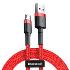 BASEUS Baseus Cafule nylonový kábel USB / micro USB QC3.0 2.4A 1M červený (CAMKLF-B09)