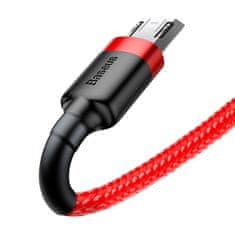 BASEUS Baseus Cafule nylonový kábel USB / micro USB QC3.0 2.4A 1M červený (CAMKLF-B09)