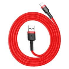 BASEUS Baseus Cafule nylonový kábel USB / Lightning QC3.0 2.4A 1M červený (CALKLF-B09)