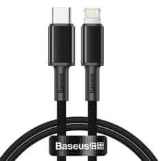 BASEUS Baseus USB-C - Lightning rýchlonabíjací kábel PD 20 W 1 m čierny (CATLGD-01)