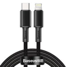 BASEUS Baseus USB-C - Lightning rýchlonabíjací kábel PD 20 W 2 m čierny (CATLGD-A01)