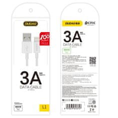 DUDAO Dudao USB/Lightning kábel 3A 1m biely (L1L biely)