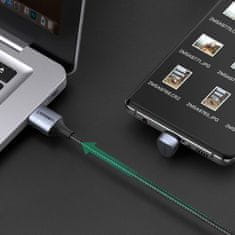 Ugreen Ugreen nylonový uhlový kábel USB - USB-C 1 m 3 A 18 W Quick Charge AFC FCP pre hráčov sivý (70313)