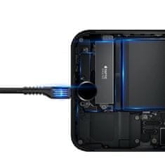 BASEUS Baseus Fish Eye Spring Dátový kábel USB / Lightning 1M 2A čierny (CALSR-01)