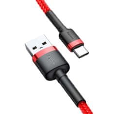 BASEUS Baseus Cafule nylonový kábel USB / USB-C QC3.0 2A 3M červený (CATKLF-U09)