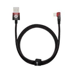 BASEUS Baseus MVP 2 Kolenovitý kábel s bočným konektorom USB/Lightning 1 m 2,4 A červený (CAVP000020)