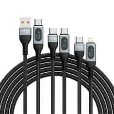DUDAO Dudao USB-C - USB-C rýchlonabíjací kábel PD 100W 1m čierny (L7MaxC)