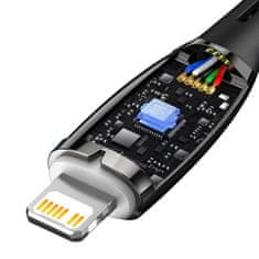 BASEUS Baseus Glimmer USB-C - Lightning 480Mbps PD 20W rýchlonabíjací kábel 1m čierny