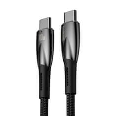 BASEUS Baseus Glimmer USB-C rýchlonabíjací kábel 480Mb/s PD 100W 1m čierny