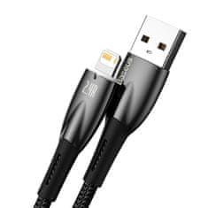 BASEUS Baseus Glimmer USB-A - Lightning kábel 480Mb/s 2,4A 2m čierny